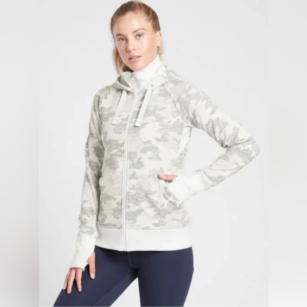 Athleta Triumph Front Zip Hooded Athletic Jacket